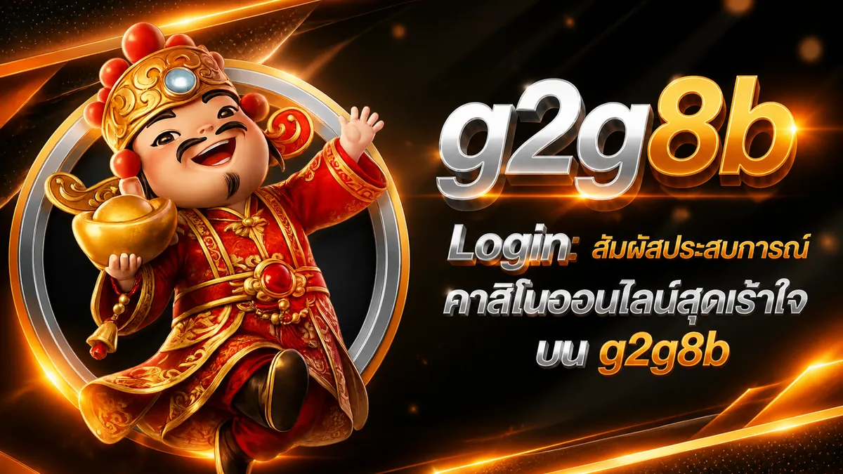 g2g8b สมัครสมาชิก: เล่นคุ้มบนเว็บตรงที่ดีที่สุด 2026